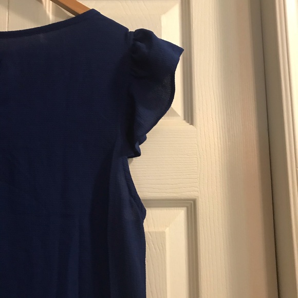 Michel Studio Dark blue one sleeve blouse - Picture 10 of 12